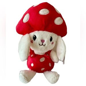 Way To Celebrate Mushroom Bunny  Plush Easter Stuffed Animal Toy 10” NEW!